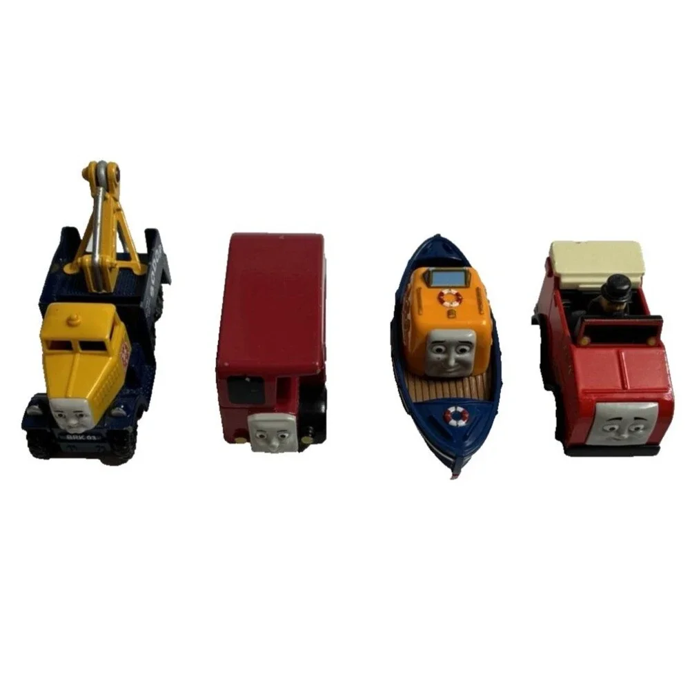 Thomas & Friends Take n Play Diecast Vehicles Lot of 4 Boat Tow Truck Bus Car